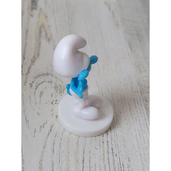Miniature blue smurf white toy figure - Picture 4 of 5